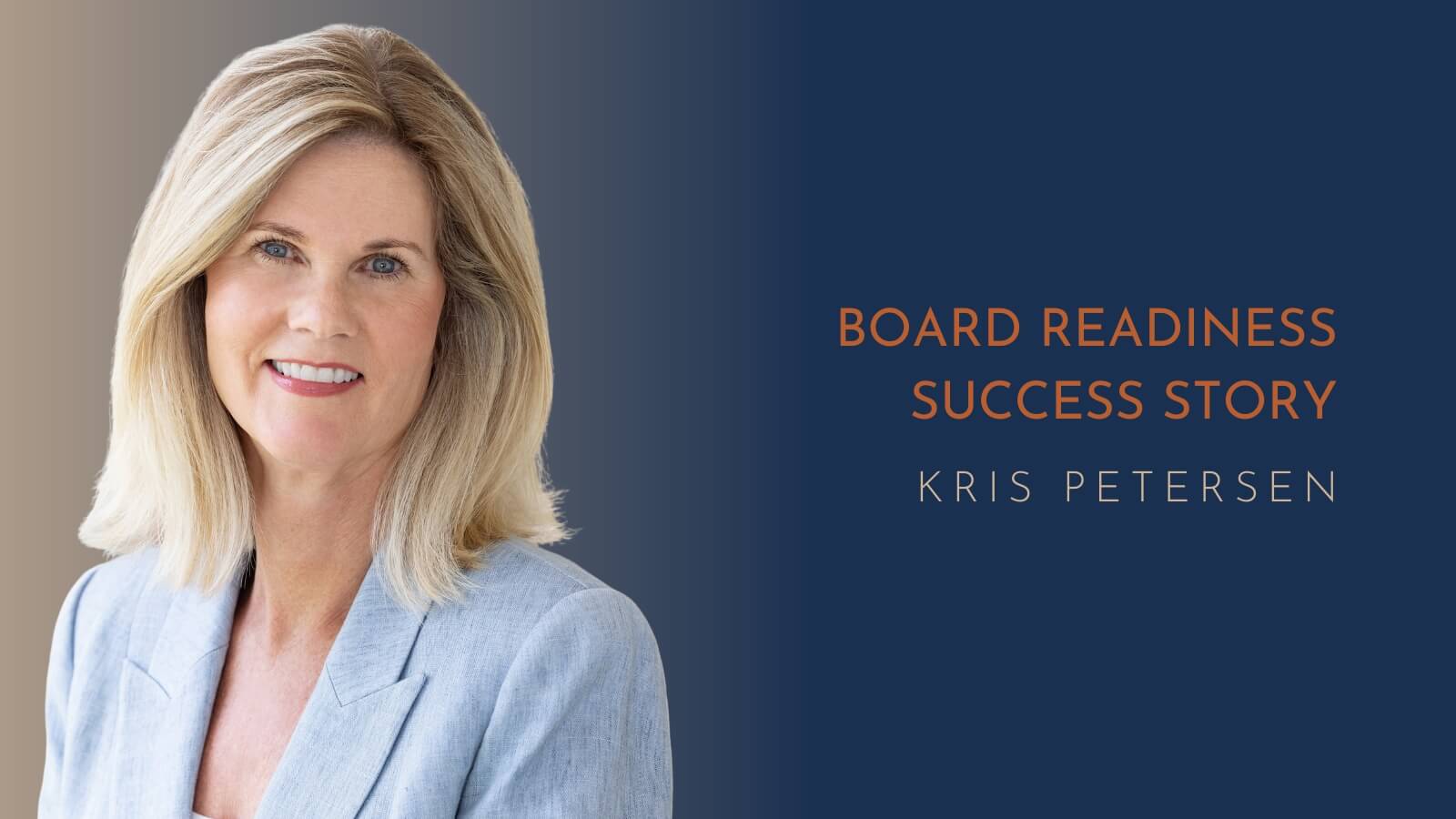 Learn how to get on a corporate board from Navigate Forward alumna Kris Petersen
