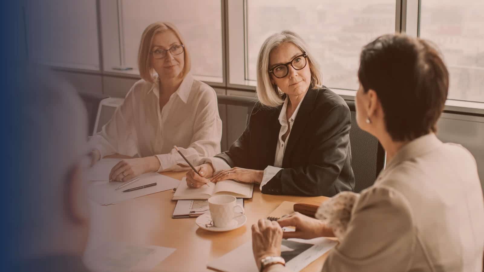 leaders discussing succession planning for executives
